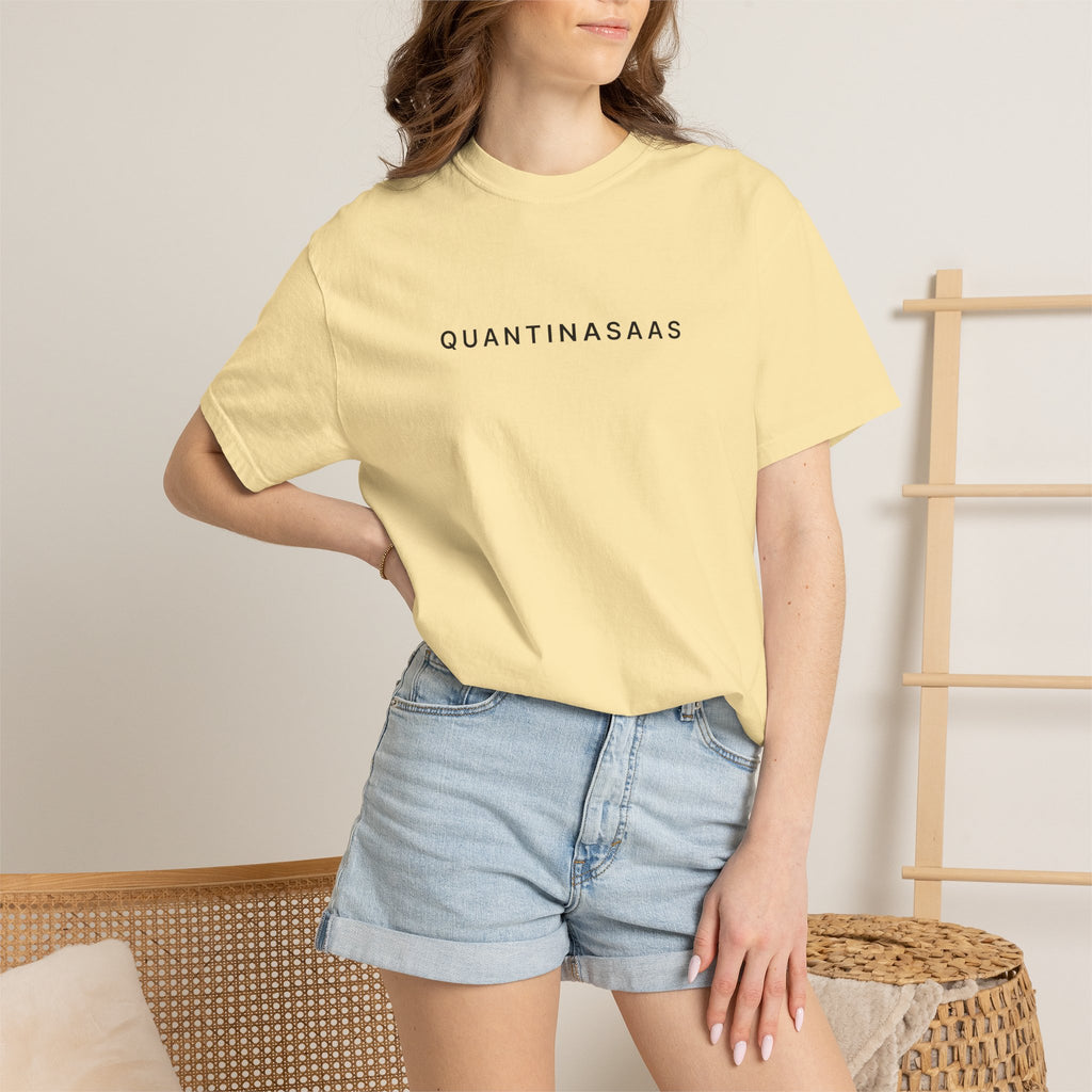 Quantinasaas Minimal Logo T-shirt | Tech Graphic Tee