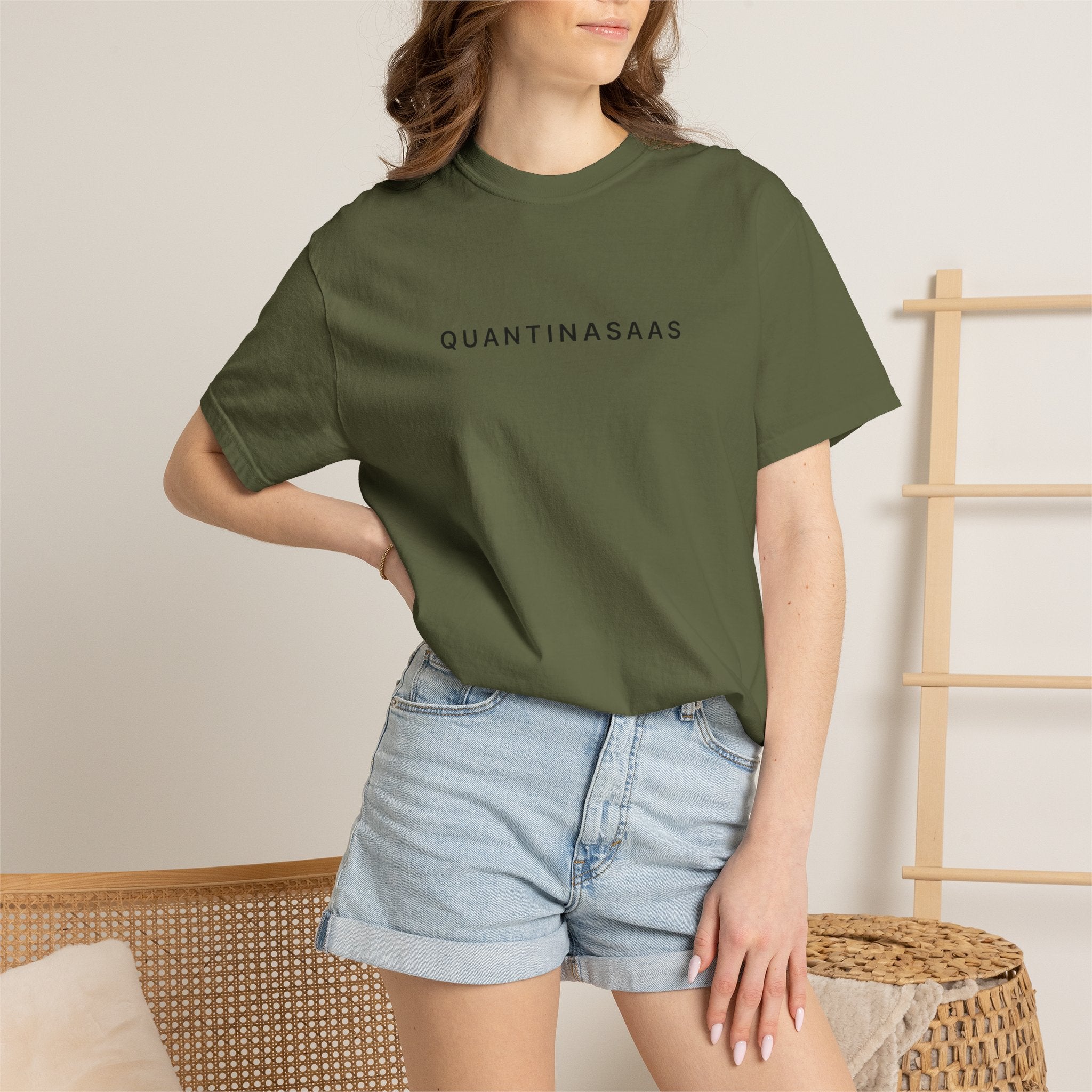 Quantinasaas Minimal Logo T-shirt | Tech Graphic Tee