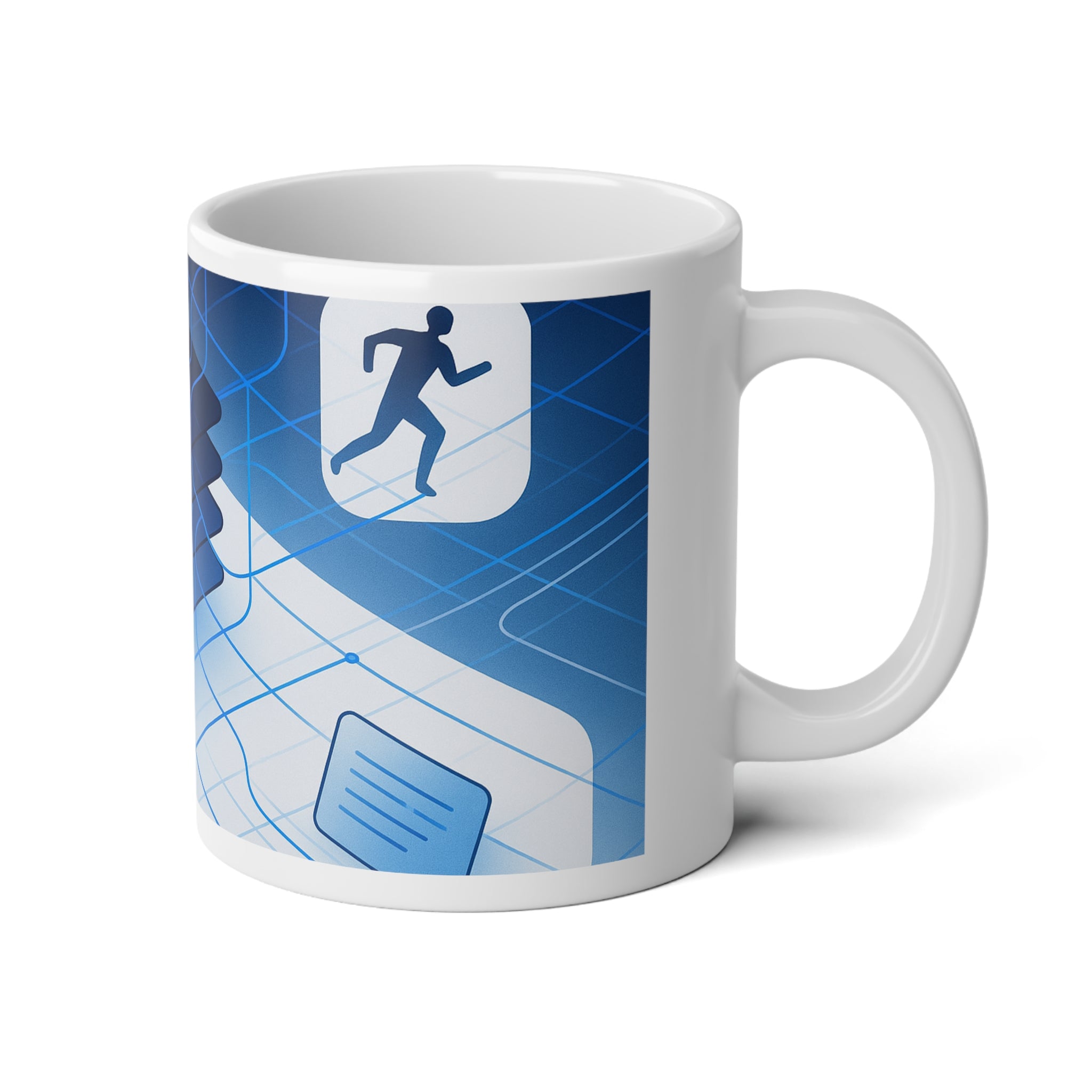Neural Networks Jumbo Mug, 20oz — 20 oz (White)