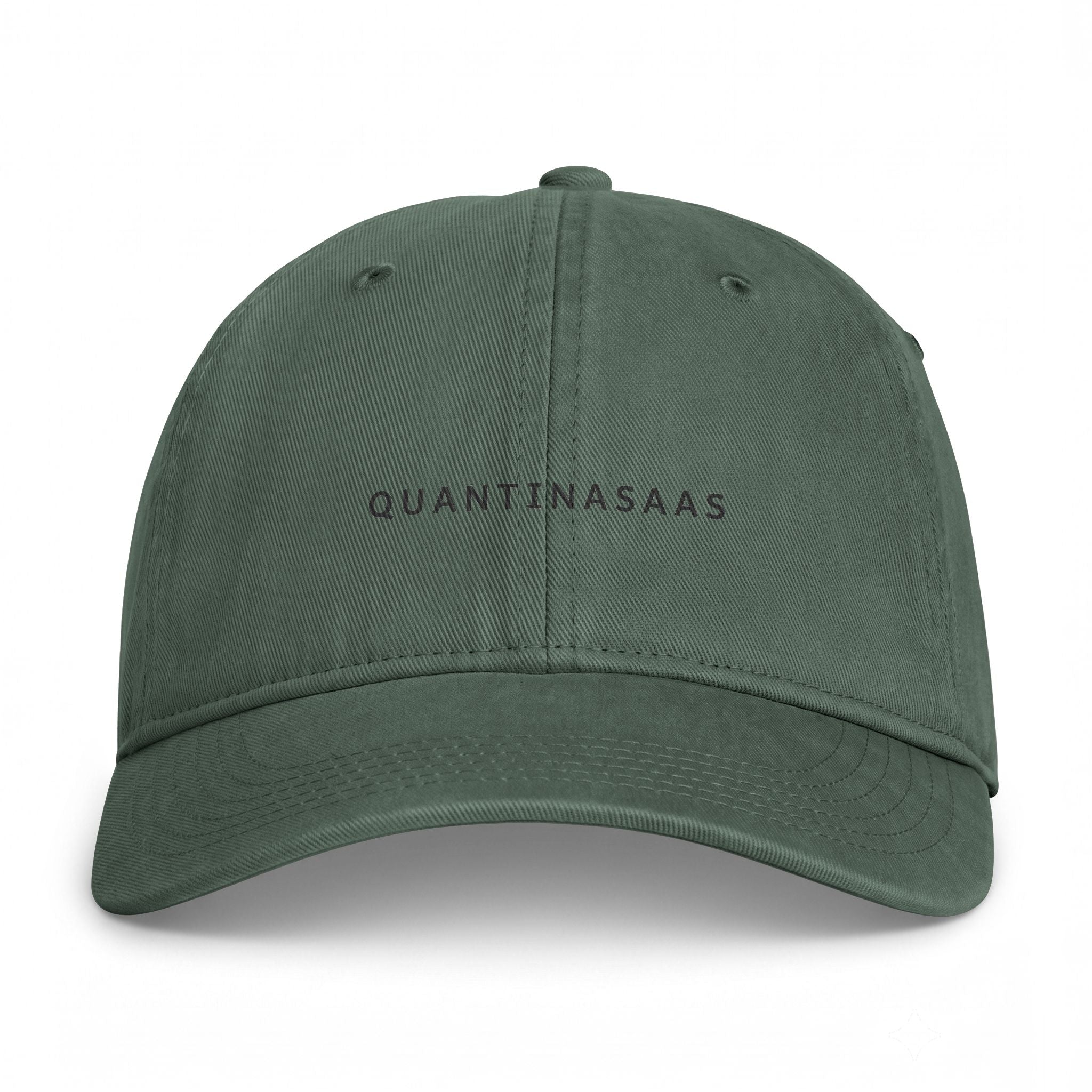 Quantinasaas embroidered text Cap | Coastal washed baseball hat, adjustable