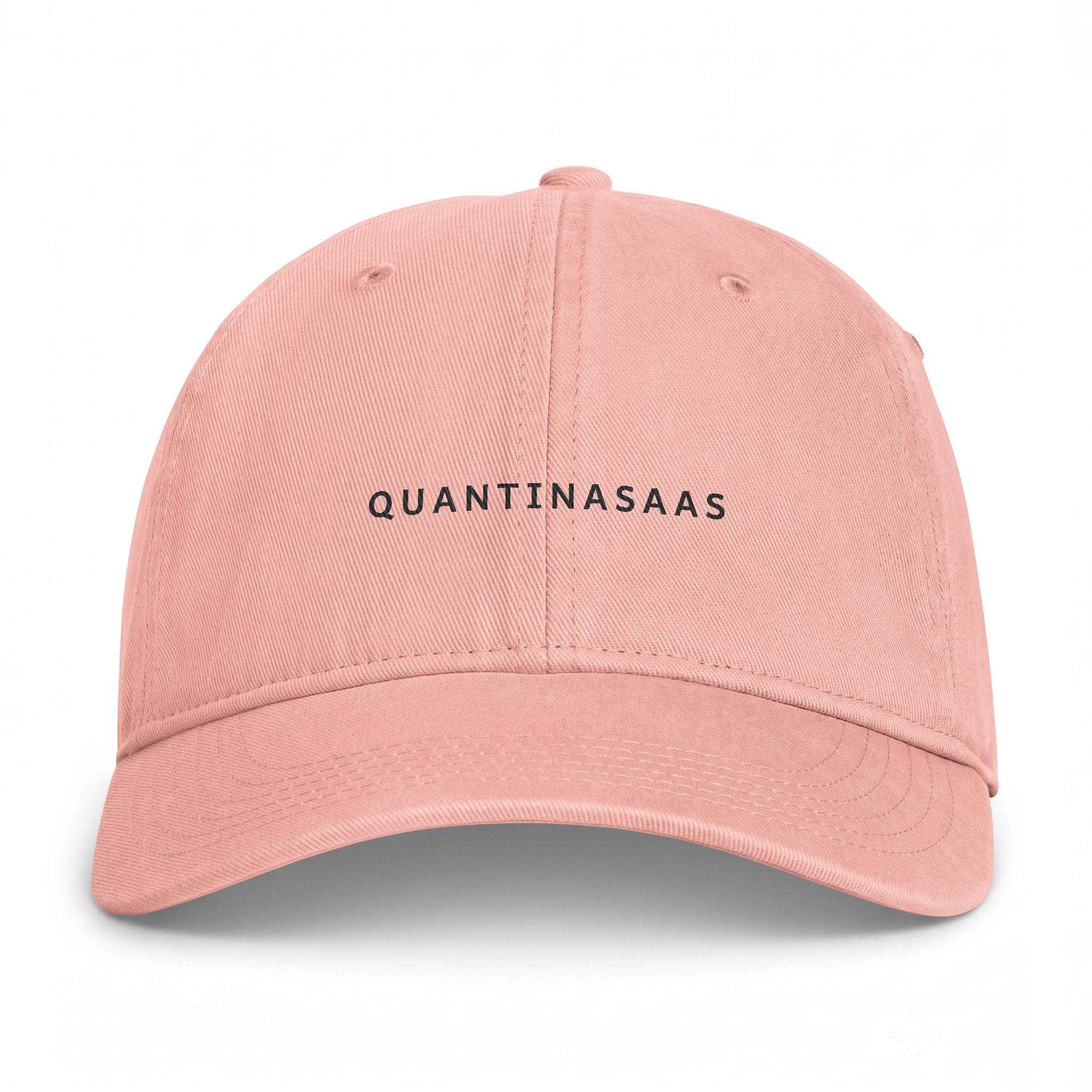 Quantinasaas embroidered text Cap | Coastal washed baseball hat, adjustable