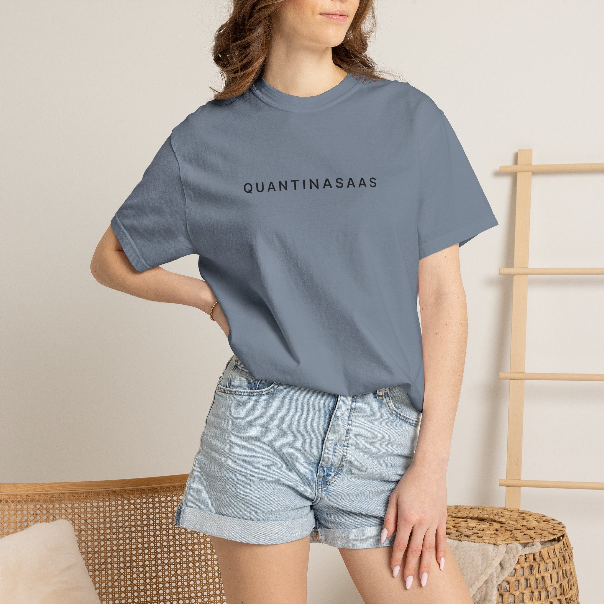 Quantinasaas Minimal Logo T-shirt | Tech Graphic Tee