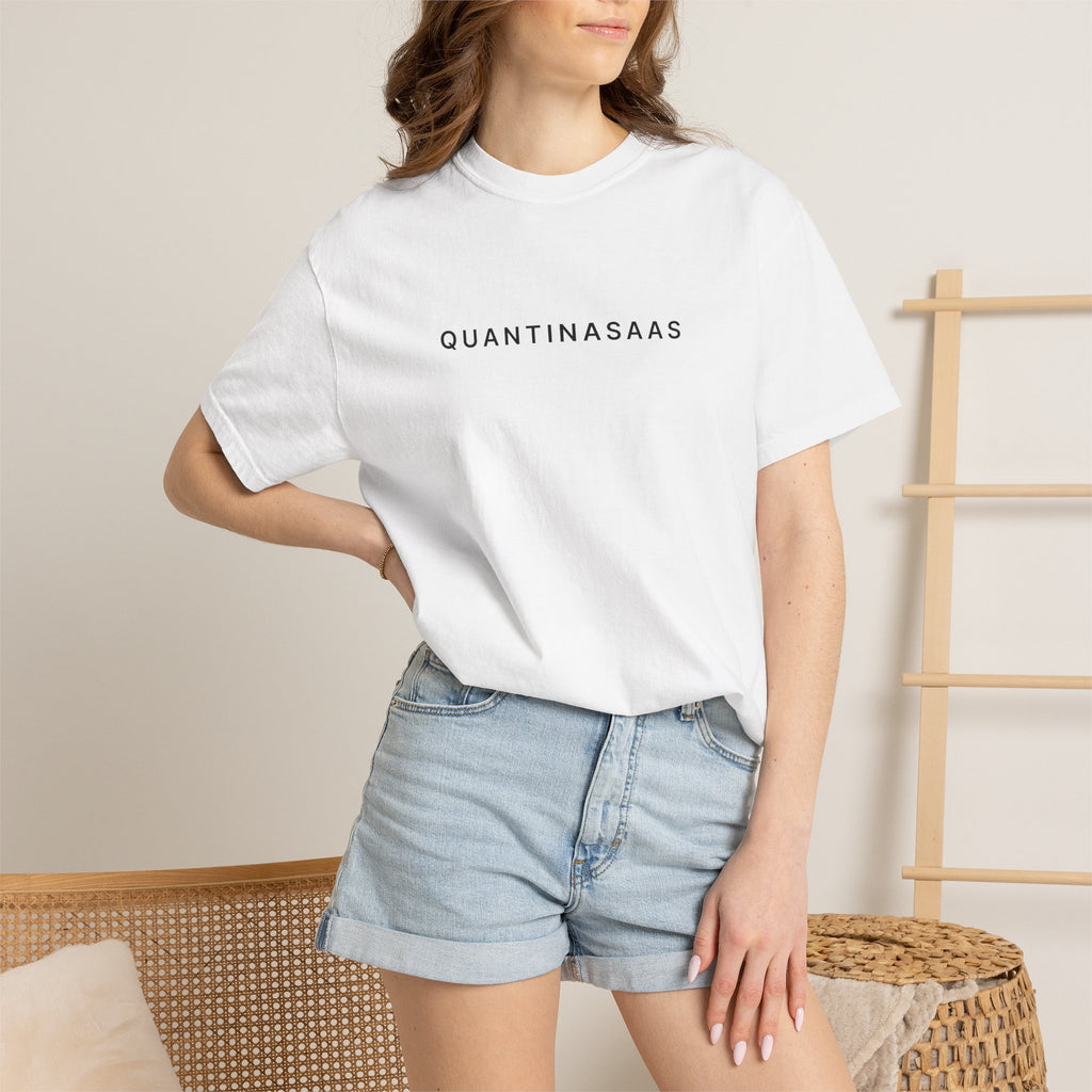 Quantinasaas Minimal Logo T-shirt | Tech Graphic Tee