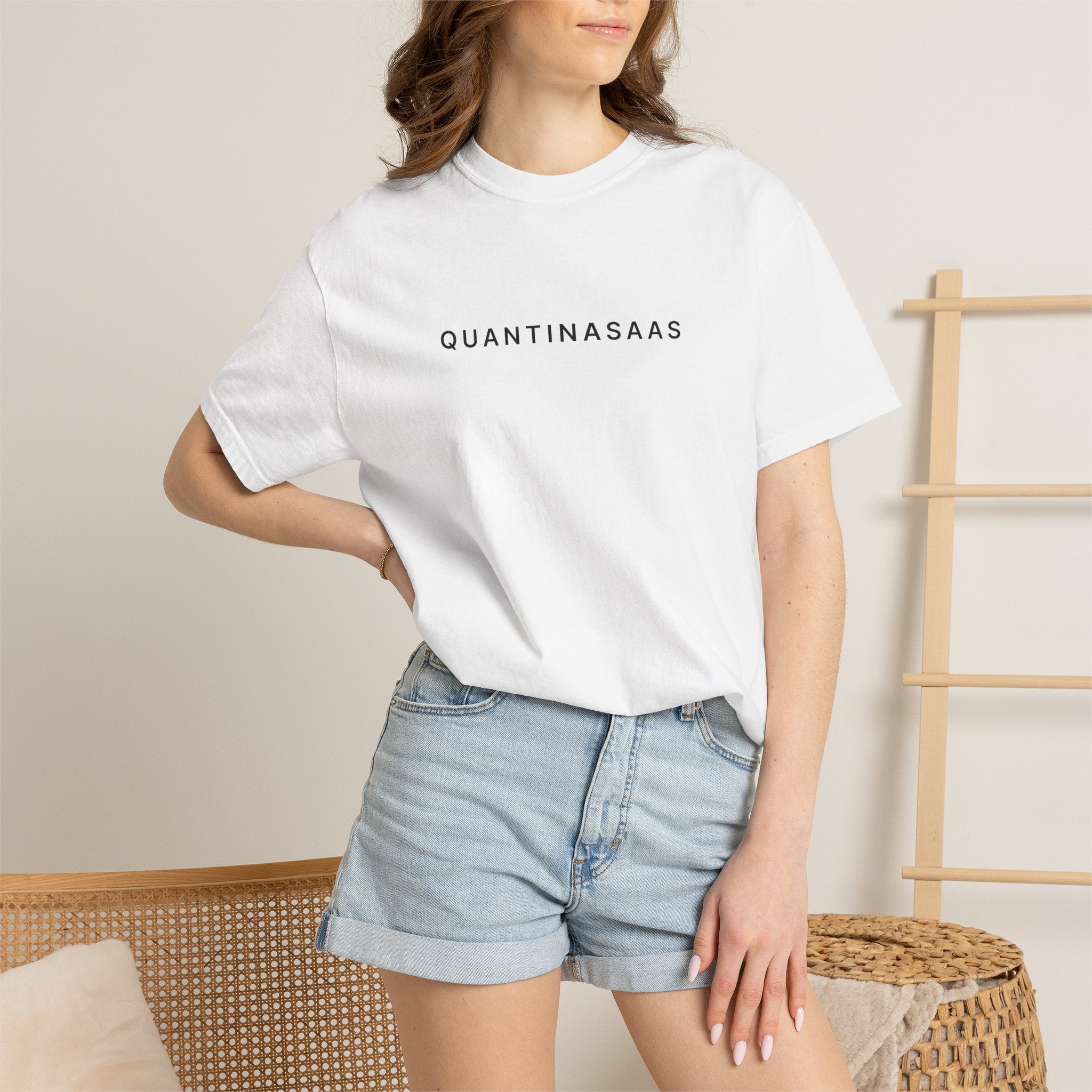 Quantinasaas Minimal Logo T-shirt | Tech Graphic Tee