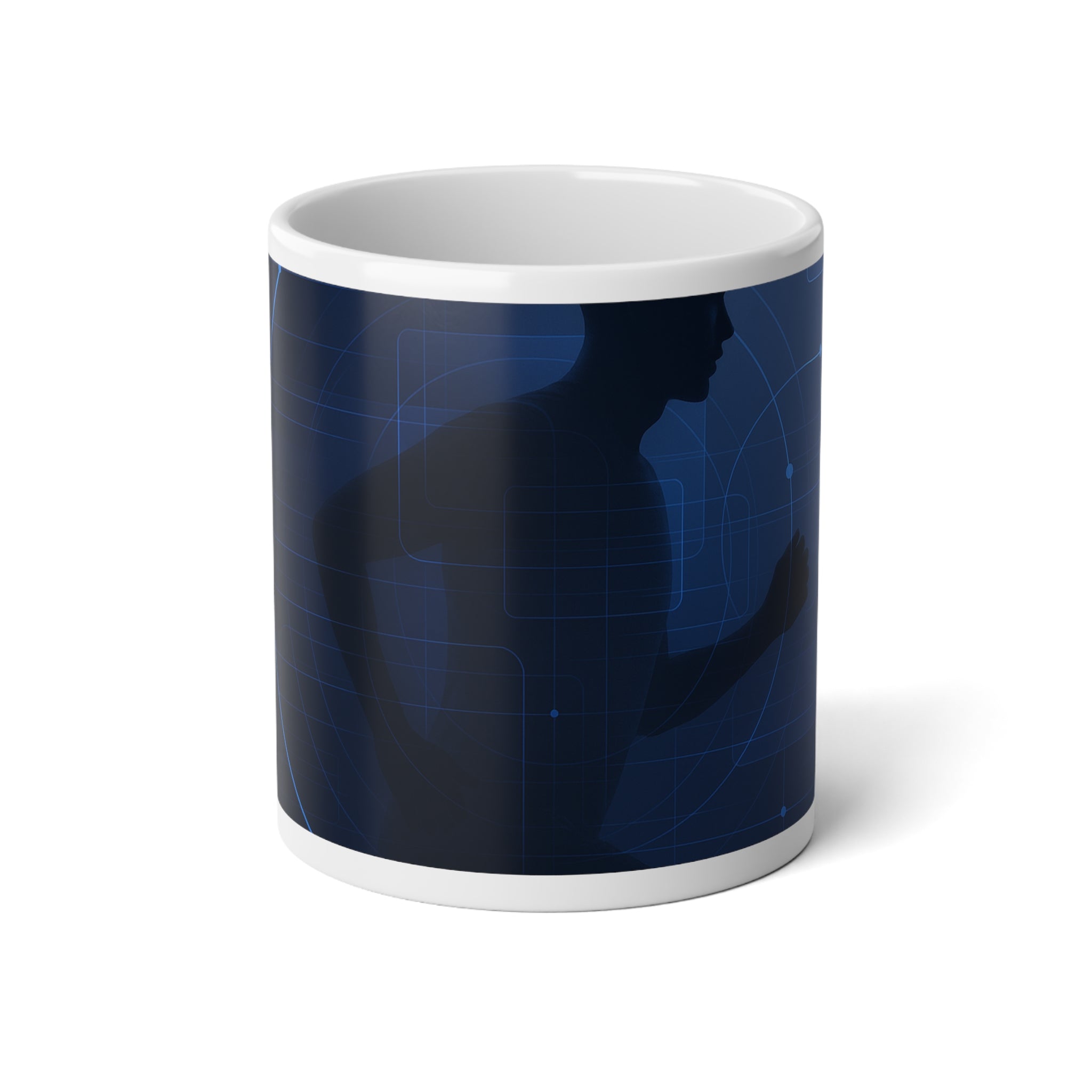 Neural Network Jumbo Mug, 20oz — 20 oz (White)