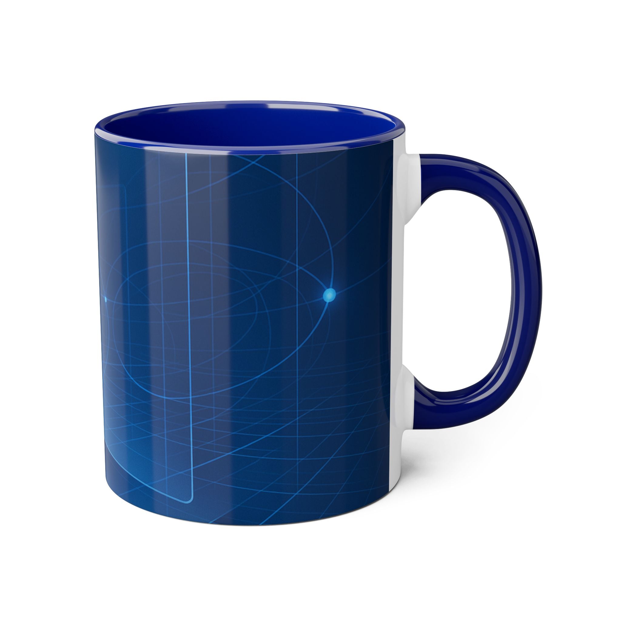 Neural Network Accent Mugs, 11oz — 11 oz (Black)
