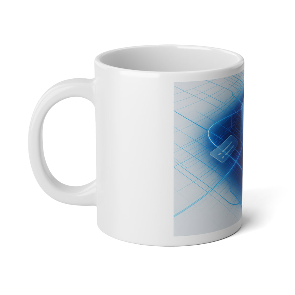 Medical Neural Network Coffee Mug | 20oz Ceramic Tech Gift